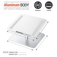 Soporte Universal Desmontable de Metal para Laptop, Base Ergonómica de Aluminio para Escritorio, Soporte para Notebook