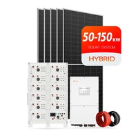 Système solaire hybride tout-en-un de marque Solis, onduleur hybride 380/400v triphasé 50kw 100kw 150kw, utilisé pour les usines ou les hôtels