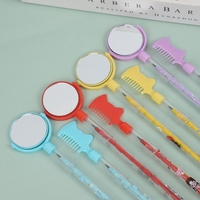 Crayon sans taille-crayon avec gomme et peigne miroir pour les élèves du primaire. Pointe de stylo réutilisable.