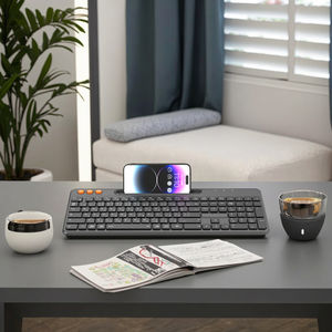 Беспроводная ультратонкая офисная клавиатура с <span class=keywords><strong>USB</strong></span>-интерфейсом, полностью бесшумная мембранная клавиатура, Plug and Play, новинка, материал ABS - Product Image 4