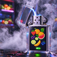 Briquet électronique grande capacité au design tendance, coupe-vent, à filament de tungstène, portable, cadeau d'affaires