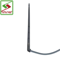 Goutteur blanc en PVC avec flèche de tube pour système d'irrigation à effet de serre Kit de connecteur en T en plastique pour tuyau d'eau