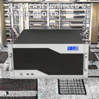 Nouveau design 5U MACASE K550DF Boîtier d'ordinateur industriel Adaptateur de refroidisseur à eau 240/360 EATX Alliage d'aluminium LCD Serveur IA Mini en stock