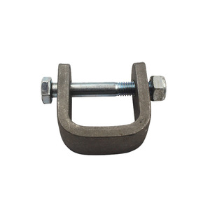U-Shaped Bracket Lifting Lug Jack Base 1022 Carbon Steel Nickel Plated For Construction Lifters - Product Image 3