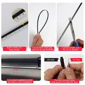 Nouveaux produits <span class=keywords><strong>tendance</strong></span> accessoires para automvi rvb lumière ambiante décoration intérieure de voiture éclairage led ns atmosphère rcm <span class=keywords><strong>2022</strong></span> - Product Image 2