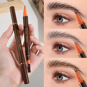 <span class=keywords><strong>Crayon</strong></span> à sourcils <span class=keywords><strong>liquide</strong></span> double embout avec pointe fourchue, teinture 3D naturelle, waterproof, longue tenue, effet microblading - Product Image 2