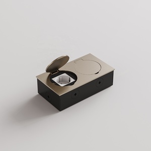 Caja de Piso Empotrada para Alimentación y Datos, Caja Eléctrica de Piso y Tapas para Interiores Modernos - Product Image 5