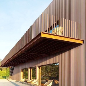 Decorazione del rivestimento esterno del pannello di parete 3D del rivestimento della parete di <span class=keywords><strong>legno</strong></span> composito di plastica WPC rivestimento del bordo - Product Image 2