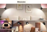 Appliques murales LED RGB rechargeables à piles, 3 températures de couleur, à intensité variable, commande tactile, design moderne pour salon et chambre à coucher