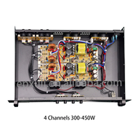 Amplificateur numérique de classe D série IR 300W/450W*2ch/4ch 1U avec panneau en aluminium, amplificateur audio professionnel pour bar, salle de concert, karaoké