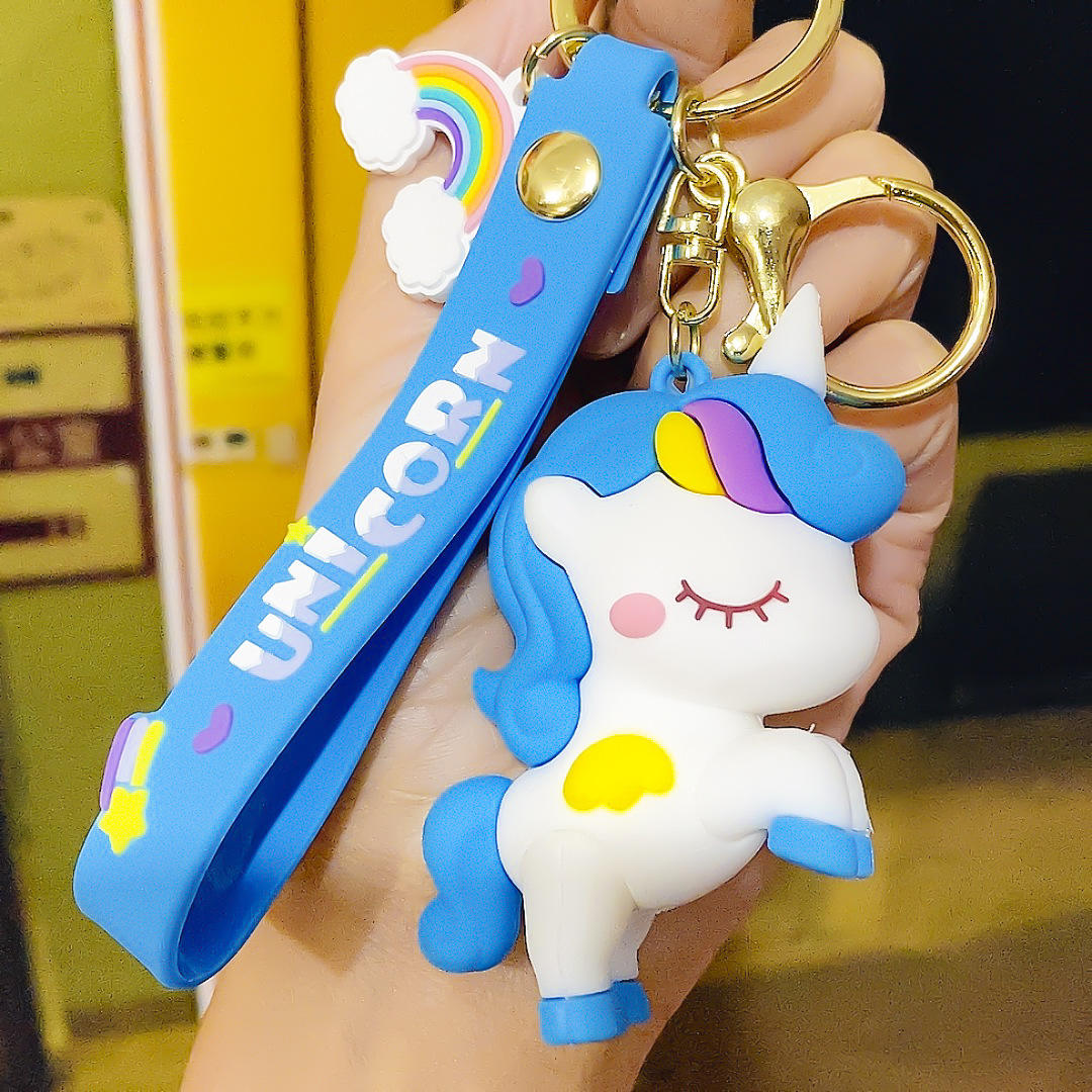 Unicorn Horse pendant - Blue