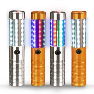 Wine drinks lights on top of champagne bottle stick barware decoration LED bottle strobe topper stick LED metal bottle sparkler