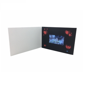 Carte vidéo numérique LCD de haute qualité 4.3 pouces A5 Style simple blanc avec fonction de lecture automatique pour les promotions et les collections de fêtes - Product Image 4