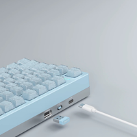 Clavier magnétique en métal CNC personnalisé ou clavier mécanique, disposition 75 %, matériau 6063, anodisation 180 mailles, sans fil, tri-mode