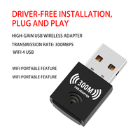 Clé USB Adaptateur Wifi USB Carte Réseau Sans Fil 300 Mbps Matériel Informatique Logiciel Accessoires Informatiques