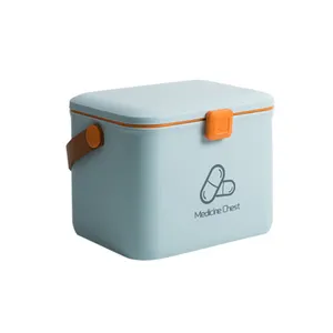 Online Product Plastic Pil Dispenser Box Reizen Medicijndoos EHBO-Dozen Medicijnkist Met Slot
