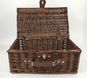 Wicker Wicker Wicker Basket Wicker Hamper Basket For Picnic English Afternoon Tea Basket Wicker Storage Trunk