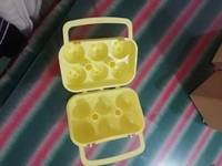 Porte-plateau à oeufs en plastique bon marché Conteneur de stockage Organisateur Bin avec couvercle pour camping en plein air