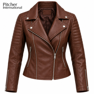 Fabricant de vestes en cuir pour femmes pour les boutiques en ligne américaines, étiquette privée, vestes en cuir pour femmes OEM en gros - Product Image 5