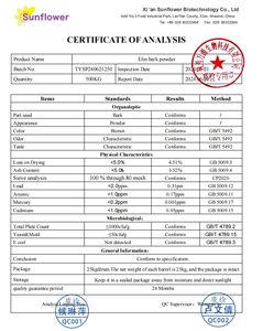 Kualitas tinggi murni alami organik licin <span class=keywords><strong>Elm</strong></span> bubuk kulit kayu dalam - Product Image 3