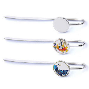 Marque-page personnalisé pour breloque de marque de livre Coran en laiton émail islamique en acier inoxydable Logo gravé en 3D marque-page en métal personnalisé - Product Image 1