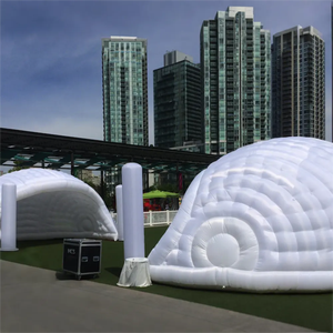 Carpa de cúpula LED personalizada comercial al aire libre, tienda de campaña inflable portátil con luz LED Luna, carpa de Casa de concha de <span class=keywords><strong>caracol</strong></span> para eventos de fiesta - Product Image 6