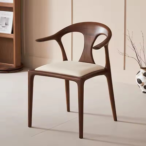 Sedia da Pranzo in Legno di Noce Stile Creativo, Sedia <span class=keywords><strong>a</strong></span> Becco d'Anatra, Sedia di Alta Gamma per Hotel, Sedia Personalizzata per Sala da Pranzo e Palestra in Vendita KC126 - Product Image 1