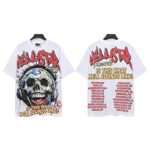 Camiseta de Hip Hop de Manga Corta para Hombre, Estilo Casual Urbano, con Estampado 'Is This Hell Sounds Solid', 100% Poliéster, Antiarrugas, Talla Grande - Product Image 1