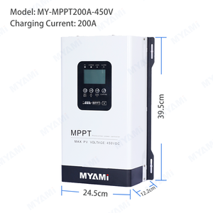 Contrôleur de charge solaire MPPT MYAMi <span class=keywords><strong>200A</strong></span> 450V avec écran LCD 24V/36V/48V/60V/72/84V/96V/192V pour la charge de batteries au plomb-acide et au lithium - Product Image 2