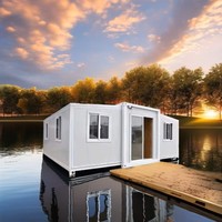 Maison modulaire extensible JHCE pour chambre à coucher, maison préfabriquée extérieure en panneaux sandwich en acier, design moderne respirant 3D