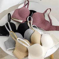 Sujetador sin Costuras con Aros para Mujer, Venta al por Mayor, Personalizado, Anti-caída, Sujetador Push-up de Fábrica
