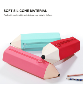Estuche para Lápices Personalizado de Gran Capacidad, Estuche para Material Escolar de Silicona, Bolsa para Lápices con Cierre para la Escuela - Product Image 3