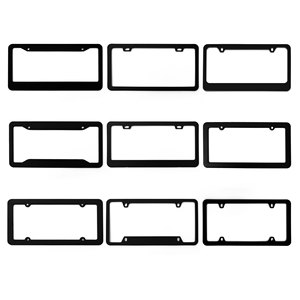 Cadre de <span class=keywords><strong>plaque</strong></span> d'<span class=keywords><strong>immatriculation</strong></span> de voiture personnalisé avec logo US, en plastique durable, vente en gros, décoration extérieure de voiture - Product Image 3
