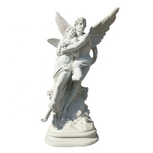 Наружная Белая Мраморная резьба по камню, Обнаженная индийская девушка, женщина, интим с мужской статуей, скульптура, искусство, женские статуи - Product Image 1