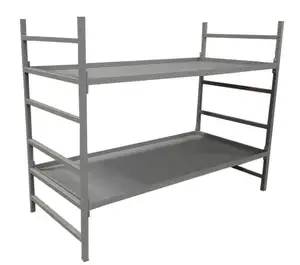 Litera de acero apilable de tamaño doble, cama individual duradera