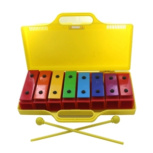 Xylophone en aluminium arc-en-ciel à 8 tons, jouet éducatif musical pour la petite enfance, avec boîte de rangement, vente en gros - Product Image 5