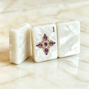 Mahjong Americano de Lujo de 166 Fichas, Estilo Cloisonné Acrílico Premium Hecho a Medida, para el Mercado de Regalos de Lujo - Product Image 3