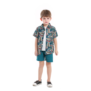 <span class=keywords><strong>Camicia</strong></span> Hawaiana Floreale per Bambini con <span class=keywords><strong>Colletto</strong></span> a Bottoni, Personalizzabile con Etichetta Privata - Product Image 2