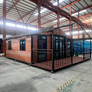 Option de terrasse à toit incliné personnalisée, <span class=keywords><strong>maison</strong></span> préfabriquée extensible à valeur de prix élevée pour site isolé et pittoresque, logement autonome - Product Image 3
