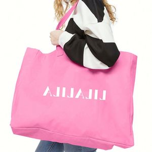 Sacs de courses en gros, sacs en toile de coton bio réutilisables, impression personnalisée, sac de plage, sac de courses avec logo - Product Image 3