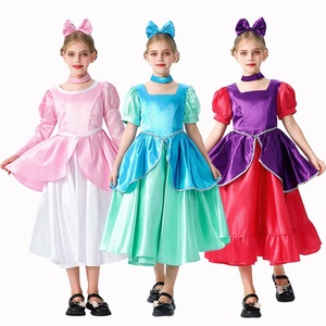 Disfraz de Cosplay Animado para Niñas, Vestido de Princesa <span class=keywords><strong>Ariel</strong></span> de <span class=keywords><strong>la</strong></span> <span class=keywords><strong>Sirenita</strong></span>, Poliéster, Fiesta, Festival, Juego de Roles, Actuación - Product Image 1
