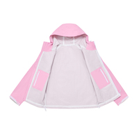 Veste rigide en nylon imperméable personnalisée avec impression cachée activée par la pluie, coupe-vent extérieur respirant pour hommes femmes