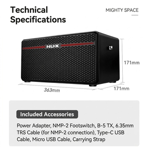 Amplificateur de <span class=keywords><strong>guitare</strong></span> et de basse NUX Mighty Space Metal avec batterie intégrée et pédales d'effets pour <span class=keywords><strong>guitare</strong></span> électrique - Product Image 5