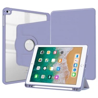 Étui rotatif pour iPad 9,7 pouces 2018 2017 et iPad 6e/5e génération et iPad Air 2 avec support pour stylet pour A1893 A1954 A1822 A1823