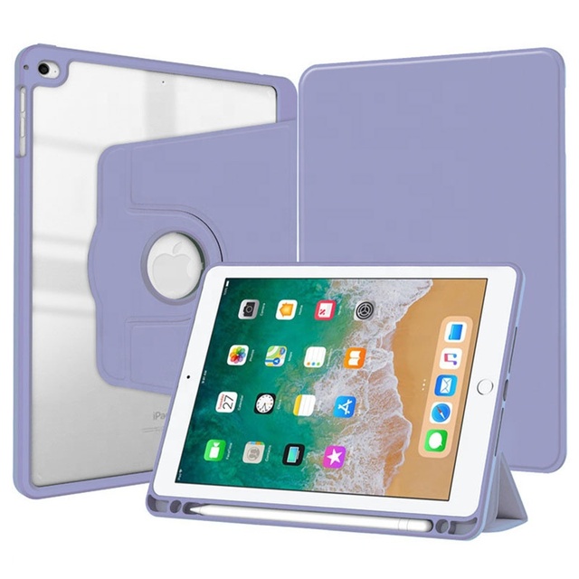 Rotating Case for iPad 9.7 Inch 2018 2017&iPad 6th/5th&iPad Air2 Case with Pencil Holder Stand Cover for A1893 A1954 A1822 A1823