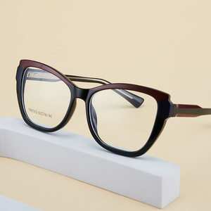 Montures de lunettes œil-de-chat 87247 en TR90, monture complète, protection anti-lumière bleue, unisexe, branches en acétate - Product Image 3