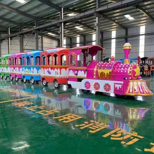 Petit train de loisirs extérieur à vapeur, équipement d'amusement électrique, modèle SC-ZXDD en verre et acier - Product Image 4
