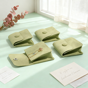 Luxury Customized Size Microfiber <b>Envelope</b> Jewelry Container Durable Pouch Packaging - Product Image 1