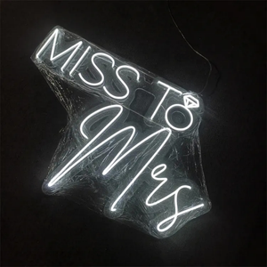 ไฟ LED ประดับผนังงานปาร์ตี้ไฟนีออนป้ายไฟ Miss TO MRS ไฟนีออนสำหรับตกแต่งผนัง - Product Image 1