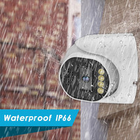 Caméra IP Turret POE Xmeye 4K 8MP avec double éclairage couleur de nuit, audio bidirectionnel et boîtier métallique pour extérieur